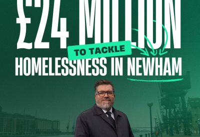 Newham will receive £24 million to tackle homelessness