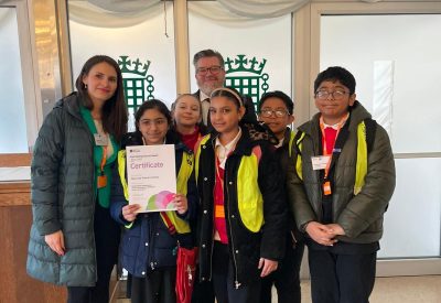 James Asser MP with Park Primary pupils