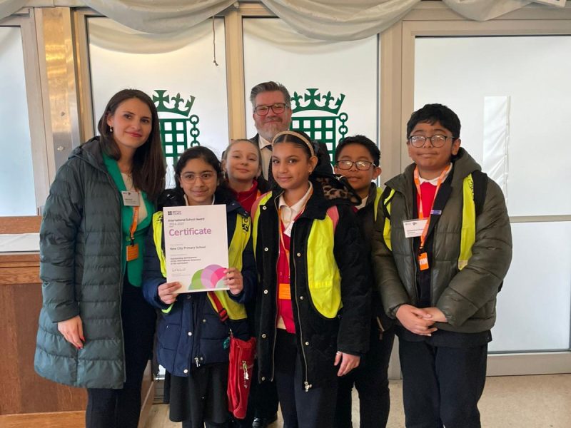 James Asser MP with Park Primary pupils